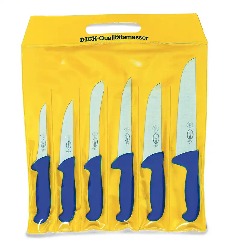 Dick Messerset 6-tlg. 'Ergogrip' in PVC-Tasche Nur Heute