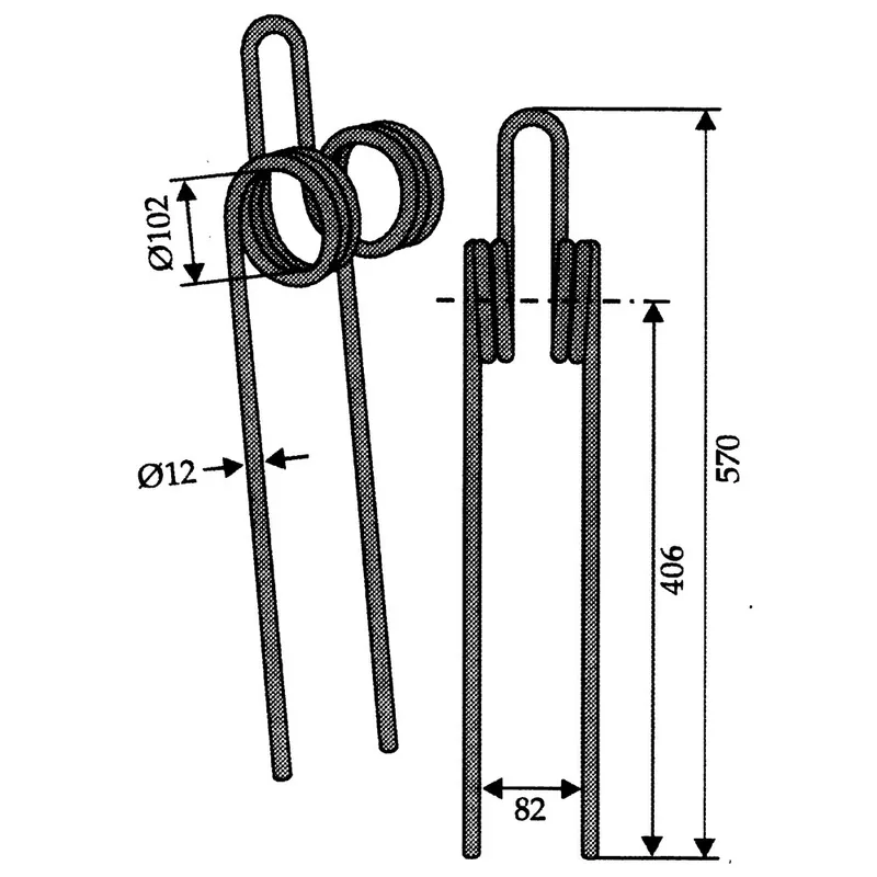 Neue Kollektion Zustreifzinke doppelt für Schwergrubber