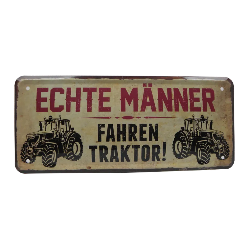 Garantierte Lieferung Blechschild Echte Männer fahren .. Nostalgie 28x12cm