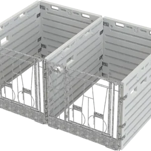 KERBL Modulare Kälberbox - Doppelbucht freistehend Markenprodukt