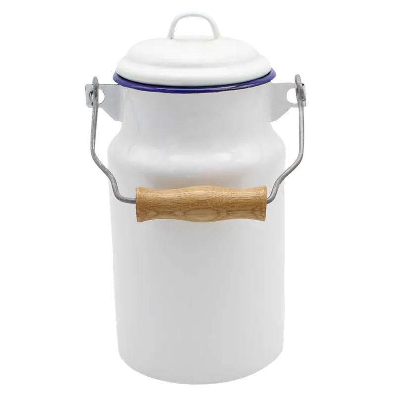 Milchkanne Emaille weiß 2 Liter Sonderaktion