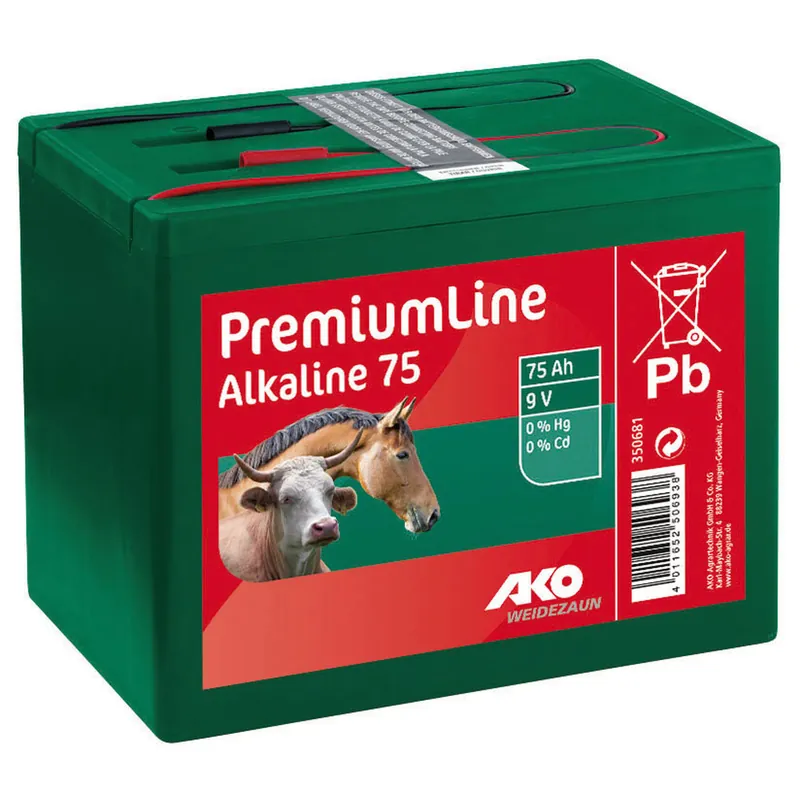 Sonderaktion KERBL Weidezaunbatterie Alkaline 9 V, 75 Ah