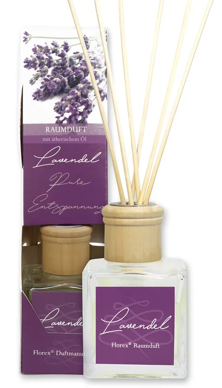 Neu Florex Raumduft mit Stäbchen 'Lavendel' 100ml
