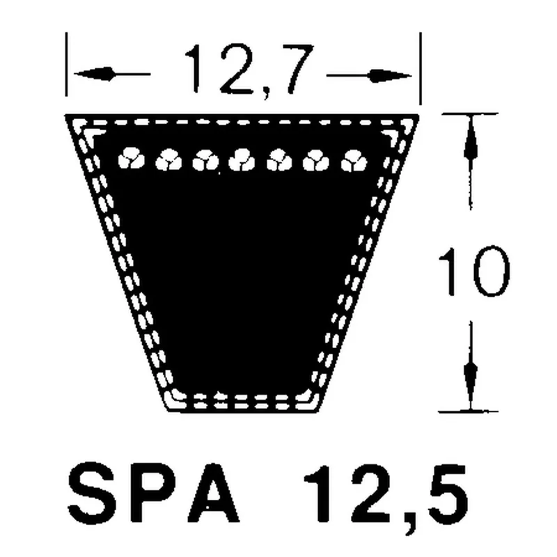 Keilriemen SPA 800Lw 755Li Neue Ware