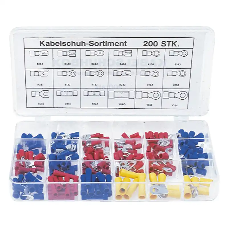 Kabelschuhbox, 200-tlg. Neue Ware