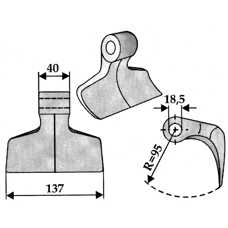 Hammerschlegel passend zu Acrimom, Agritec, Berti, Breviglieri, M.E.A.A.T, Oehler, Vigolo, Vogel und Noot, AP-00891 Meistverkauft