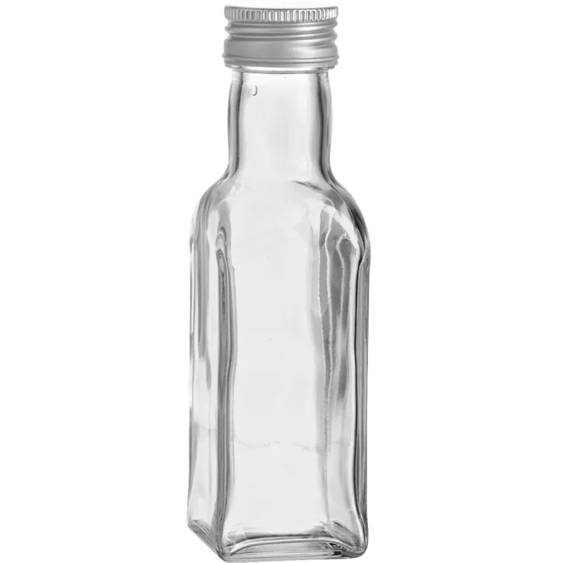 Finale Aktion Flasche klar 4-kant mit Schraubverschluss 100 ml