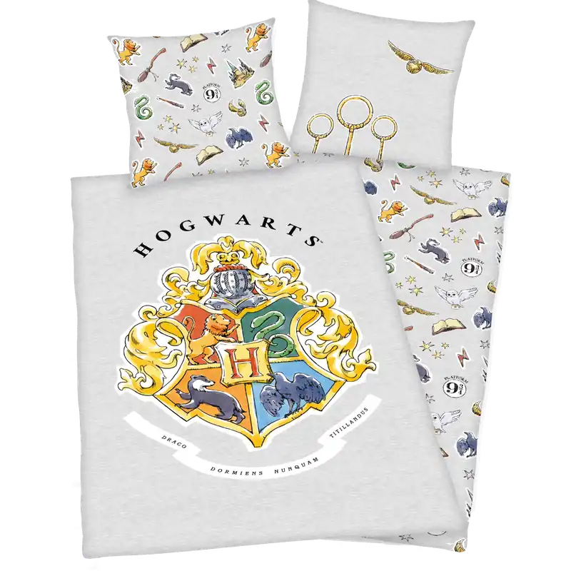 Bettwäsche Harry Potter grau gemalt/ grau Bestpreis