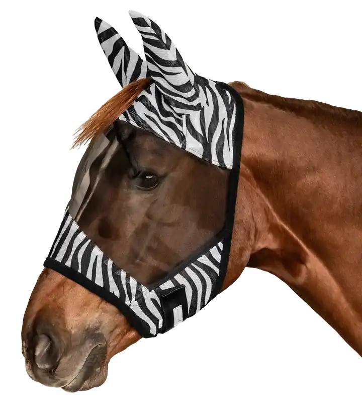 Neuheit Waldhausen Fliegenmaske Zebra Pony