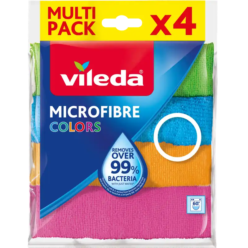 Direktkauf Vileda Allzwecktuch Mikrofaser Colors 4er-Pack