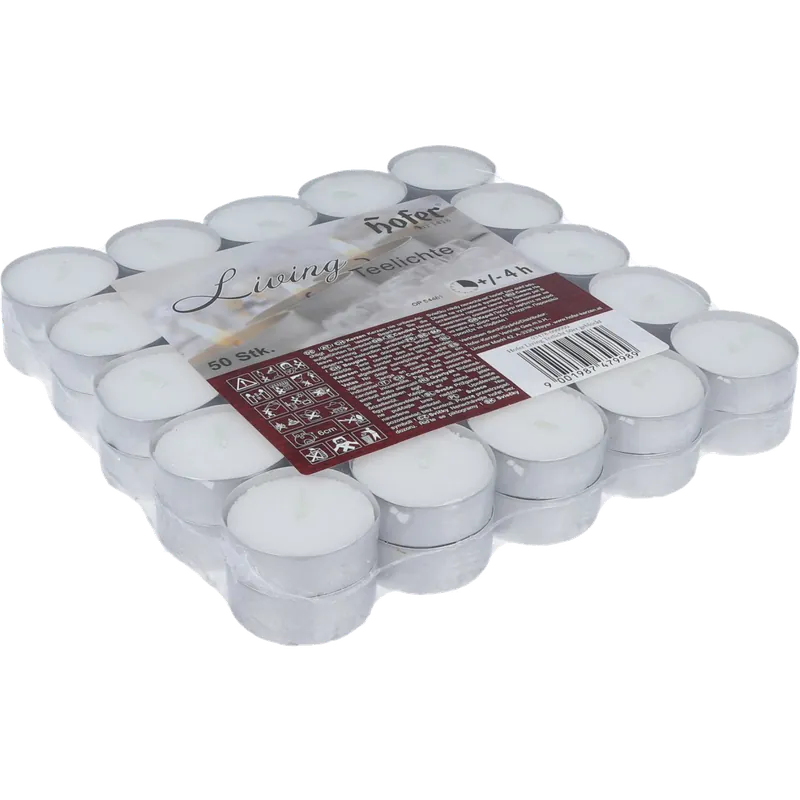 Teelichter Living 50er Packung weiß Jetzt Bestellen