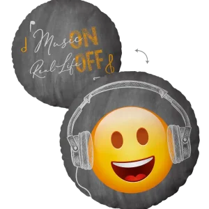 Sonderangebot Dekokissen Smiley Musik
