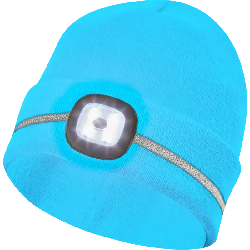 Kindermütze LED mit Reflektionsstreifen himmelblau Garantierte Lieferung