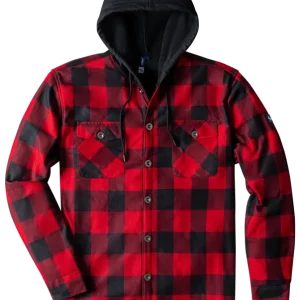 Thermojacke Glenville rot/schwarz-kariert 3XL Billig