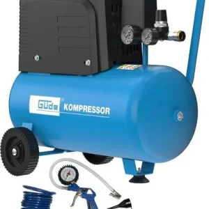 GÜDE Druckluft Kompressor 220/8/24 24 Liter ölfrei 13 teilig Neue Ware