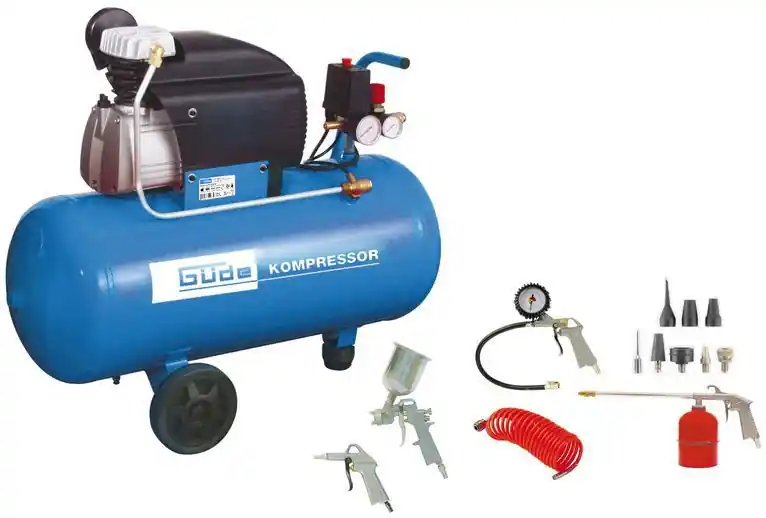 GÜDE Druckluft Kompressor 300/10/50DG 50 Liter Ölschmierung 14 teilig Online Kaufen