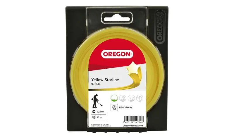 Mähfaden Nylonfaden OREGON Yellow 1,7 mm 15 Meter Preis Gesenkt
