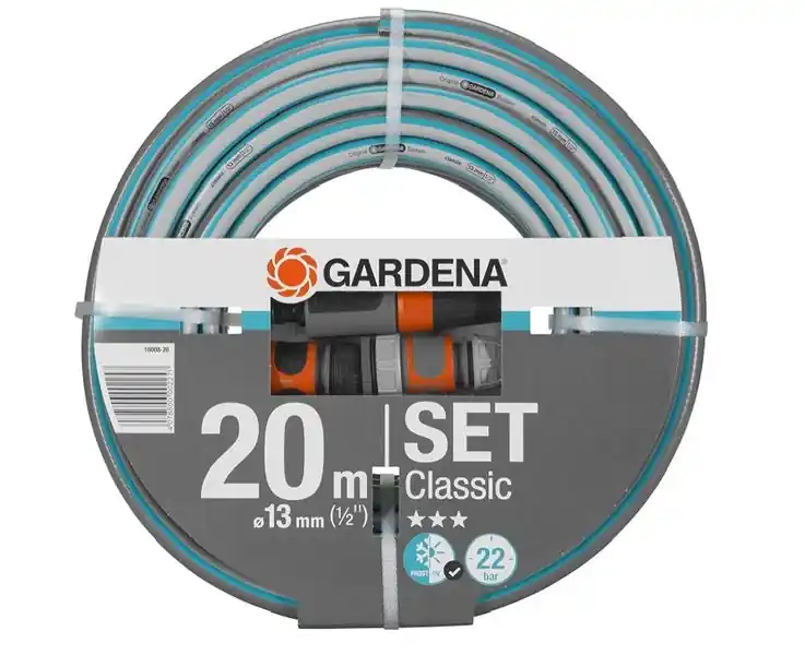 GARDENA Classic Schlauch Gartenschlauch Set 13 mm 1/2" 20 Meter Markenware