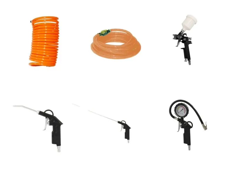 Druckluft Ausblaspistole Farbspritzpistole Spiralschlauch Reifenfüller Angebot