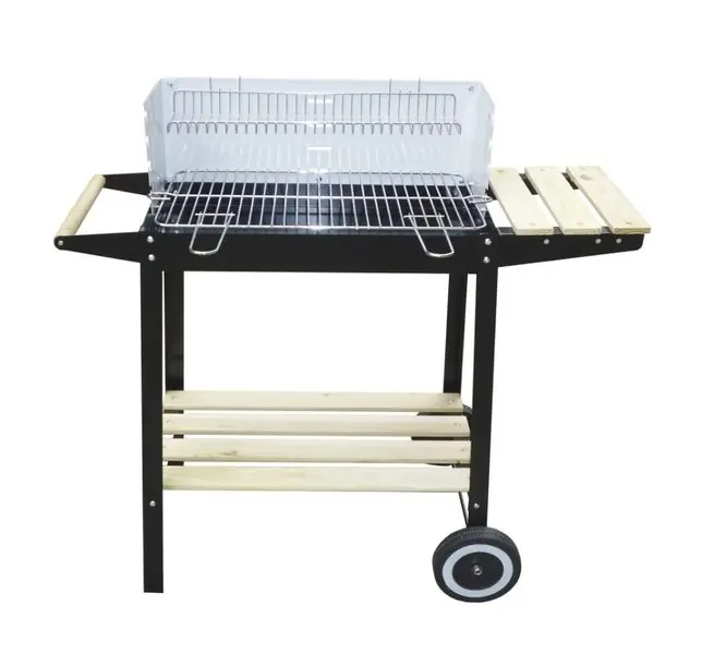 Sale BBQ Holzkohlegrill Grillwagen 2195 fahrbar Barbecue Grill Garten Camping