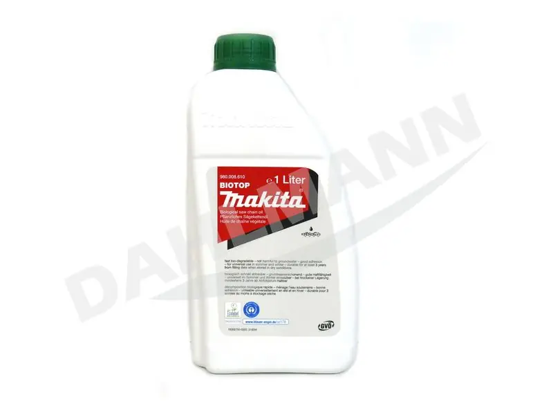 MAKITA BIO TOP Kettenhaftöl Sägekettenöl Haftöl Sägekettenhaftöl 1 Liter Direkt Vom Hersteller