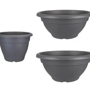 Schnäppchen Elho TORINO Pflanztopf 25cm Planzschale 30cm Pflanzschale 40cm Anthrazit Auswahl