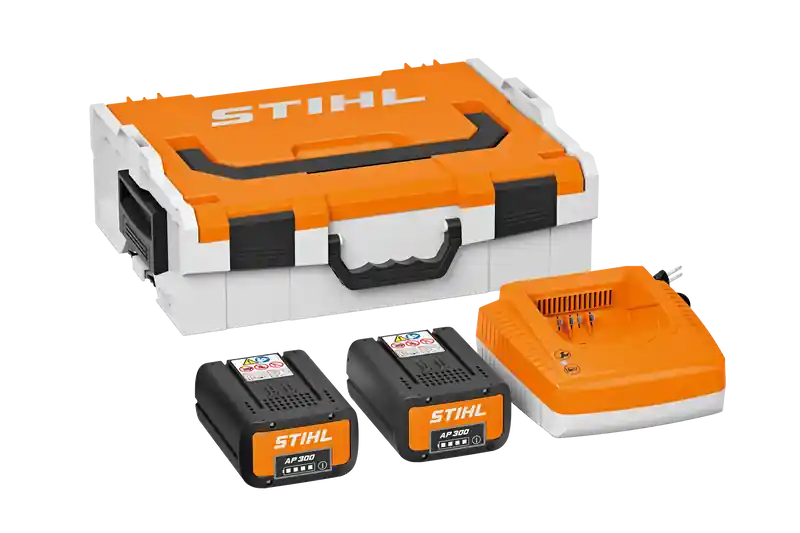 STIHL Power-Box 2 Set mit 2 Akkus AP 300 und Ladegerät AL 500 Must-Have