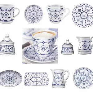Markenware Winterling Tallin Indisch Blau Tee-Kaffee-Tafelservice Teile Abverkauf