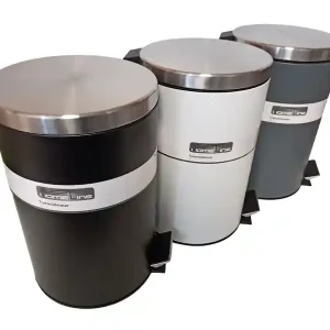 Mülleimer Haushalt Küche Bad Abfalleimer Tretmülleimer Treteimer Rund 12 Liter Neue Ware