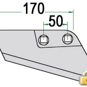 Neue Ware Flügelschare li. B=170mm LA=50mm
