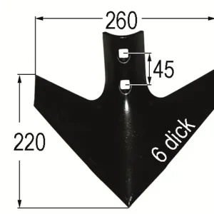 Breitschare zu Blattfederzinken K30 B=260mm 101155541 Saisonangebot