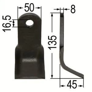 Y-Messer L=135 Dm=16,5mm zu Humus Sale