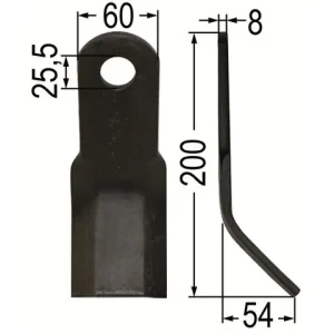 Nur Für Kurze Zeit Y-Messer L = 200, Dm = 25,5 mm zu Kirchner Seco