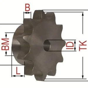 Markenprodukt Nabenkettenrad 12B-1 Z27