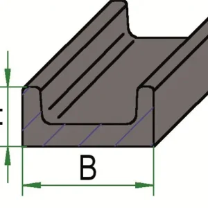 Sofort Bestellen 1,8m Kratzbodenleiste 40 x 20
