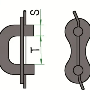 Verbindungsglied 10 x 31 mm gekröpft Ausverkauf