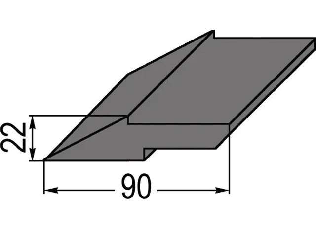 Schürfschiene 90 x 22 per cm Online Kaufen
