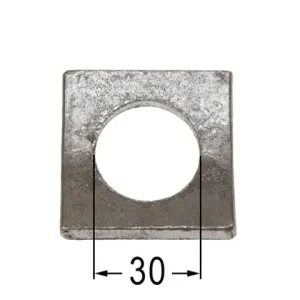 Aktuell Vorschweißplatte gebogen, Ø = 30 mm