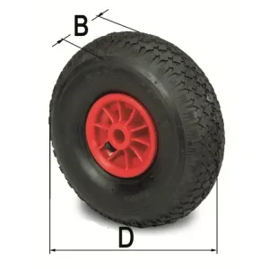 Garantierte Lieferung Luftrad Ø = 260, Breite = 85 mm