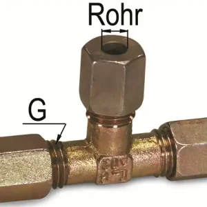 T-Verschraubung L M16 x 1,5 zu 10 mm Rohr Neu Im Sortiment