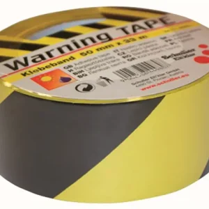 Letzte Chance Warnfolie Klebeband gelb-schwarz 50 mm, 33 m