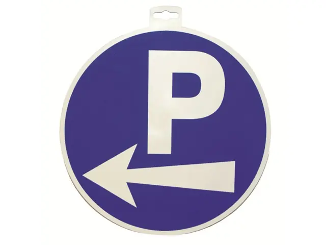 Parkplatzpfeil-Tafel li. Ø = 300 mm Knallerangebot