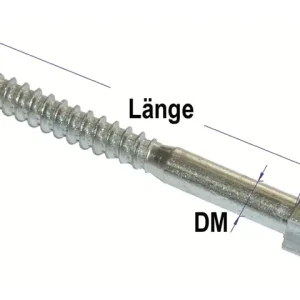 Nur Heute Gestellschraube A2, M10 x 60, 50 Stk, DIN571