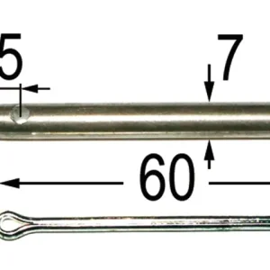 Bestseller Scherbolzen Dm=7mm L=60 0915881300, 0380180000
