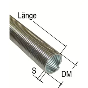 Zugfeder L = 300, S = 2,5 Ø = 18 mm Expressversand