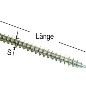 Billig Spanplattenschrauben 4,5x45 200Stk =61956