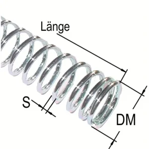 Druckfeder L = 300, S = 3,5 Ø = 35 mm Ausverkauf