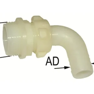 Anschluss 90° AG 1" 30 mm, 3-teilig Highlight