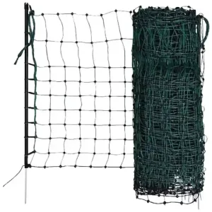 (50m) Kaninchennetz grün Höhe: 65 cm,Einzelspitze elektrifizierbar Kracherpreis