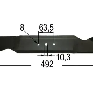 Top-Angebot Rasenmähermesser z. MTD 492 mm